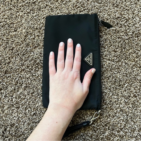 Authentic Prada Black Nylon Wristlet - Picture 8 of 12